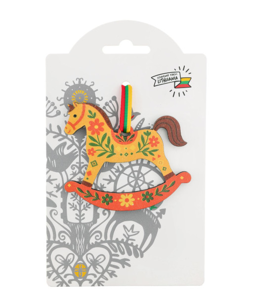 Pakabinama dekoracija supamas arkliukas